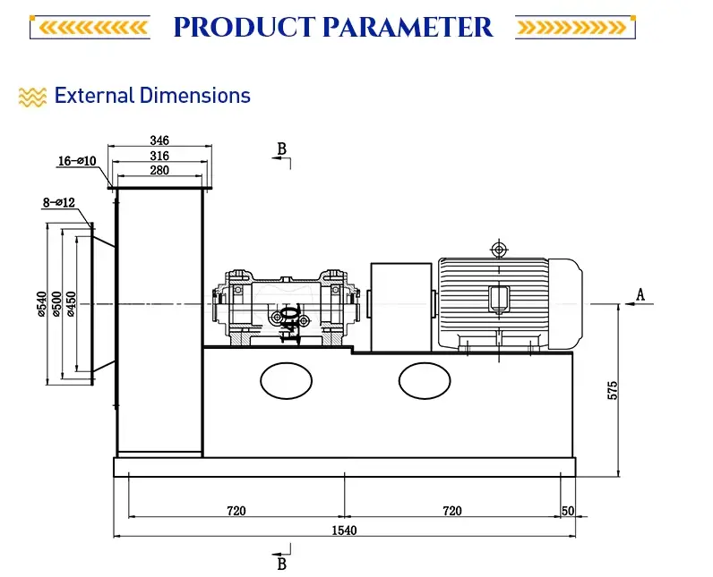 Smoke Exhaust Centrifugal Boiler Fan